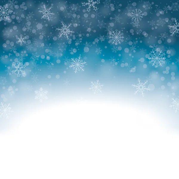 Navidad luces de copo de nieve — Vector de stock