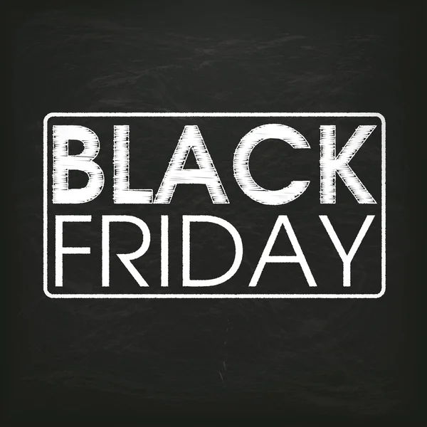 Blackboard zwarte vrijdag — Stockvector