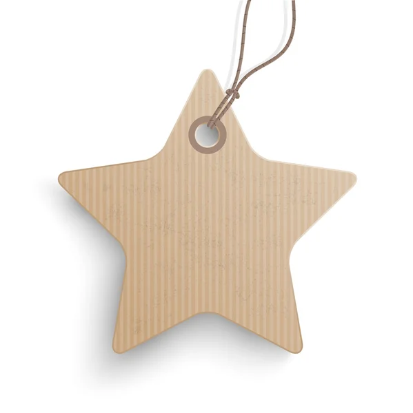 Картонная звезда Прайс Стикер — стоковый вектор