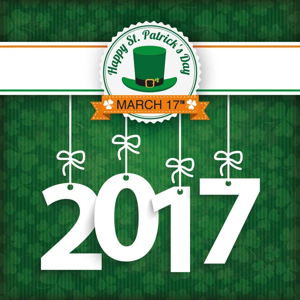 St. Patricks den Vintage 2017 — Stockový vektor