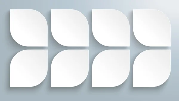 8 白皮书叶子模板 — 图库矢量图片