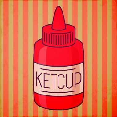 Domates ketçap şişesi..