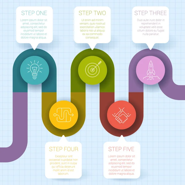 Diseño de plantilla infográfica — Vector de stock