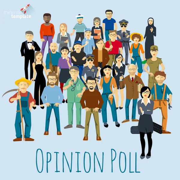 People opinion concept design — Stock Vector