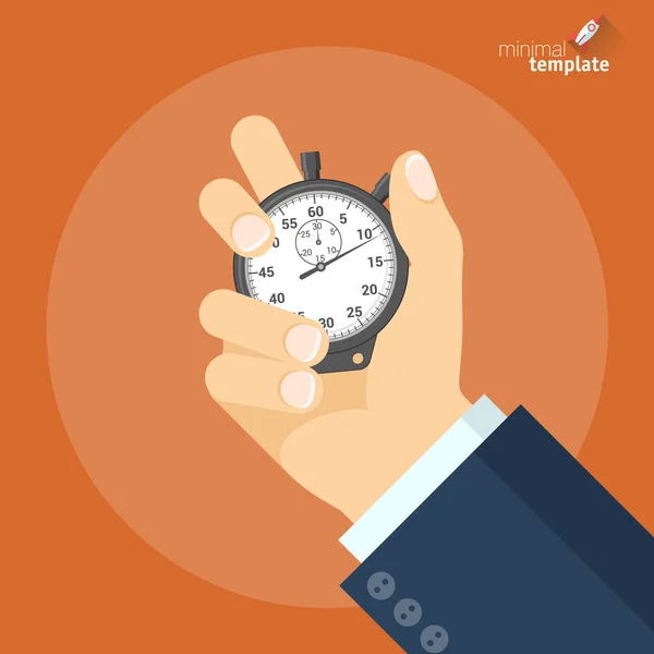 Hand Holding Stopwatch pictogram — Stockvector