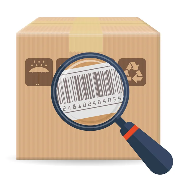 Package delivery tracking concept — Stock Vector