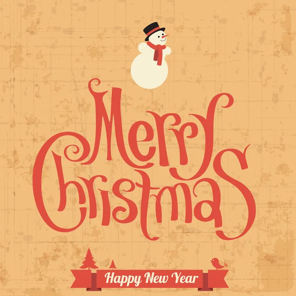 Вітальна листівка з Різдвом Христовим — стоковий вектор