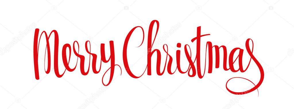 Christmas Calligraphic lettering