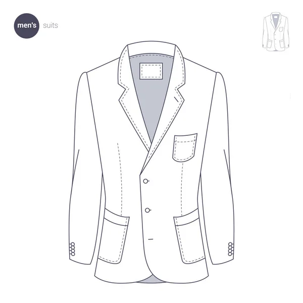 Ropa estilo línea delgada. — Vector de stock