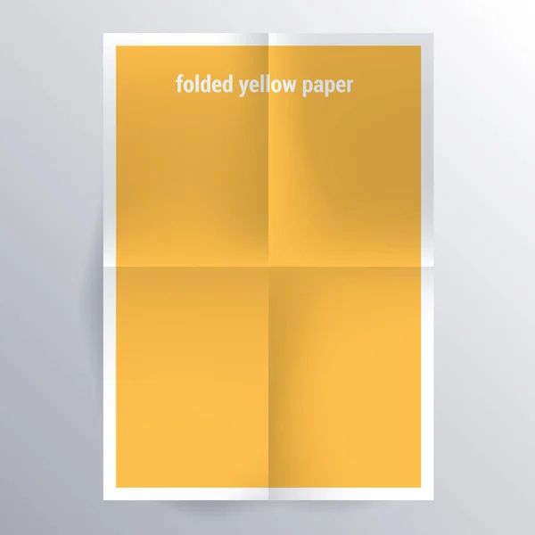 Folded paper template — Stock Vector