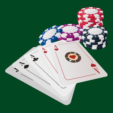 Aslar poker kartı şablonu
