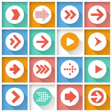 ok simge seti. vektör.