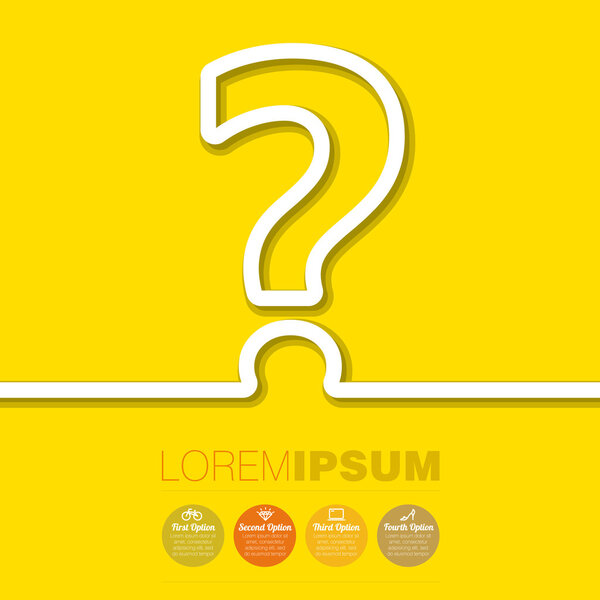 Векторный шаблон знака вопроса
.