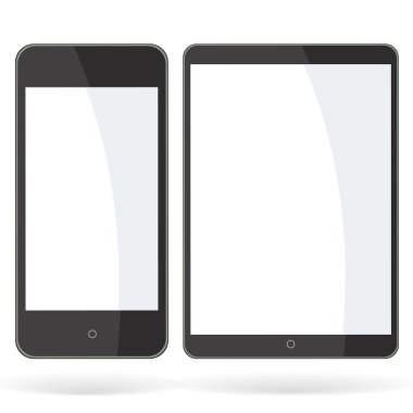 Smartphone ve tablet bilgisayar.