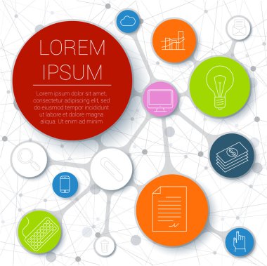 Sadece minimal Infographic şablonu