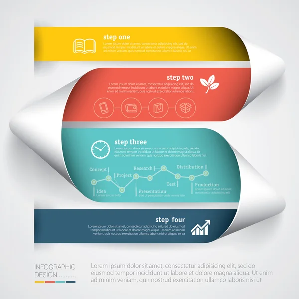 Šablona business Infographic. — Stockový vektor