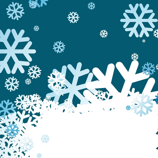 Christmas snowflakes background — Stock Vector