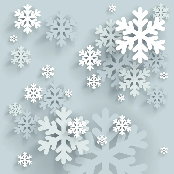 Christmas snowflakes background — Stock Vector