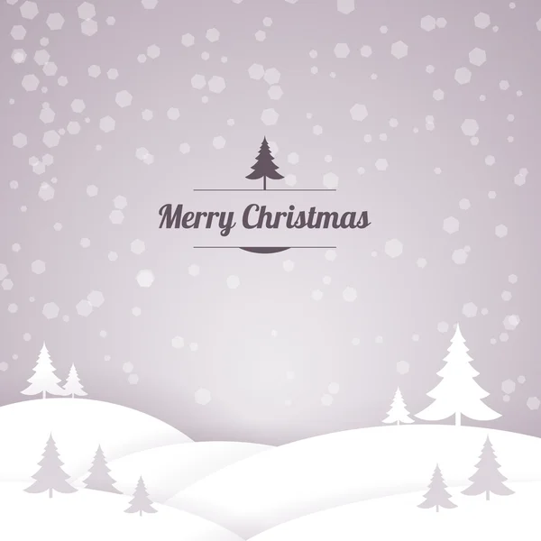 Christmas retro greeting card — Stock Vector