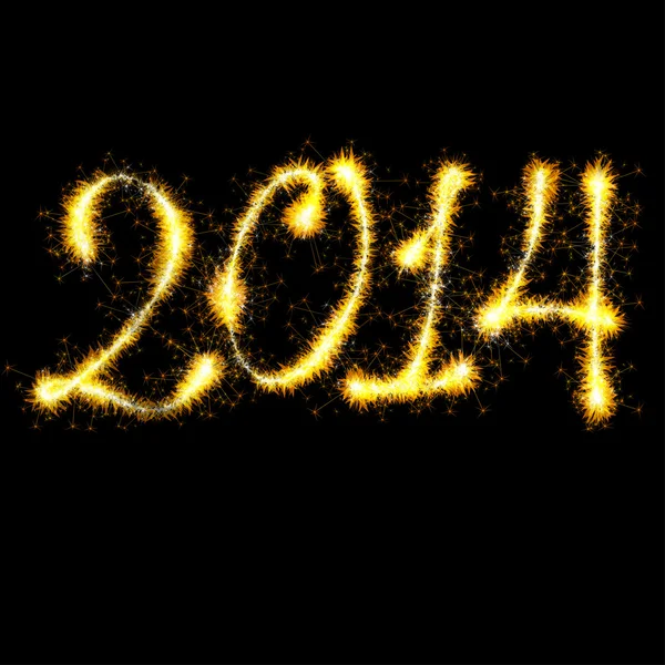 2014 nuovo anno scintillante . — Vettoriale Stock