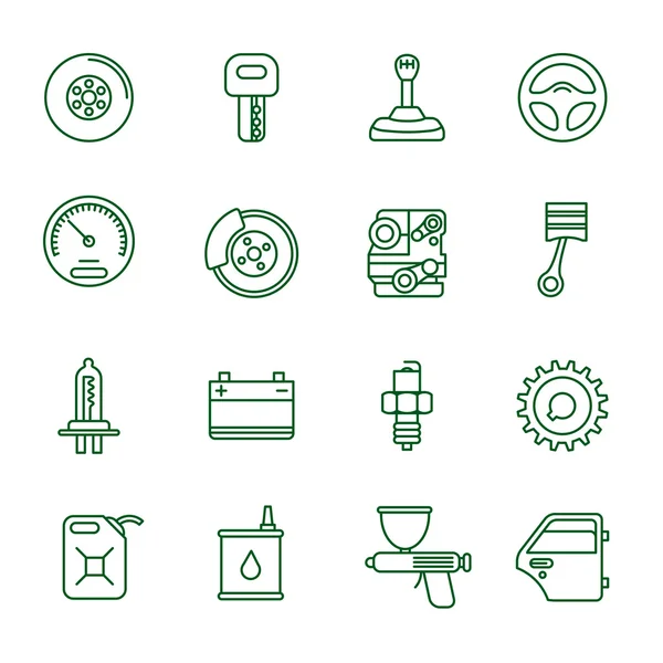 Auto icon set — Stock Illustration Auto icon set Vector Graphics