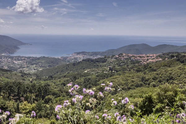 San Piero, liten bergsby, Elba, Toscana, Italien — Stockfoto