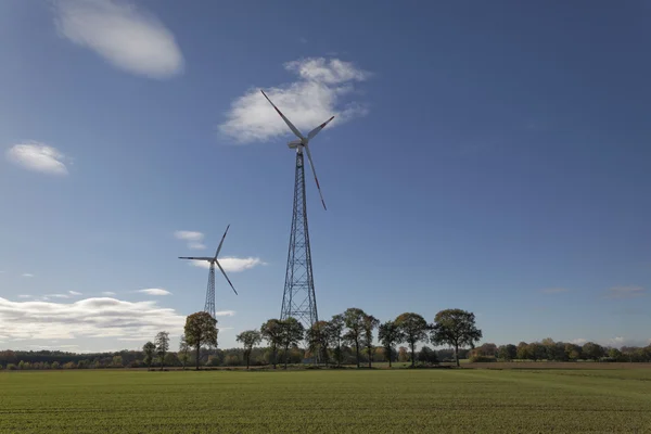 Wind power station, Osnabrueck Land region, Lower Saxony, Germany, Europe — Stock Photo, Image