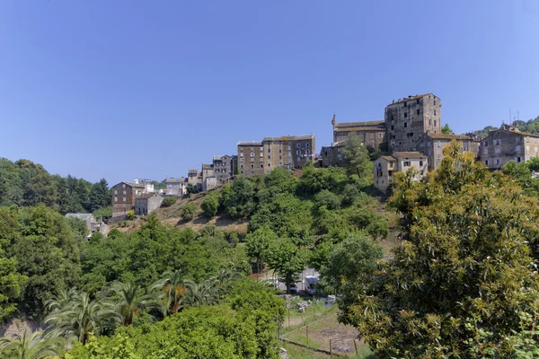 Mountain village of Vescovato, Casinca region, Corsica, France — Stock Photo, Image