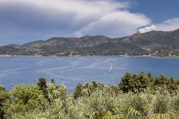 Landschap in de buurt van Portoferraio, Elba, Toscane, Italië, Europa — Stockfoto