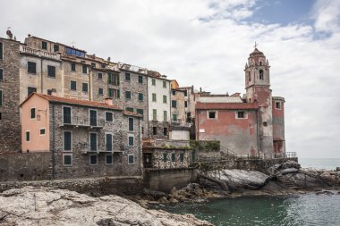 Tellaro, kilise San Giorgio, Liguria, İtalya