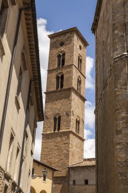 Volterra kule Katedrali, Torre Campanaria, Toskana, İtalya