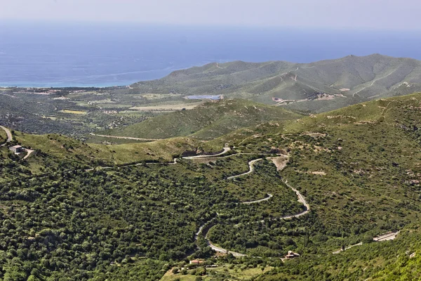 Palasca, villaggio di montagna nella regione del Nebbio, Corsica del Nord, Francia — Foto Stock