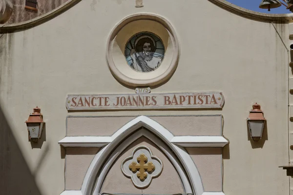 Kyrka Sancte Johannes Baptista, Bonifacio, Korsika, Frankrike, Europa — Stockfoto