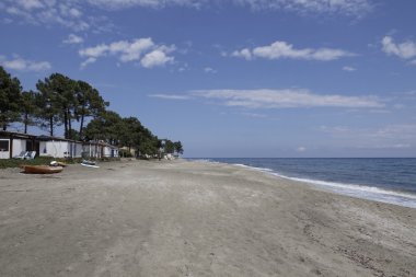 Ghisonaccia, sahilde, Doğu Korsika, Fransa