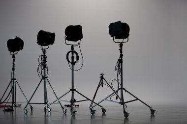 Four Studio Lights in Studio