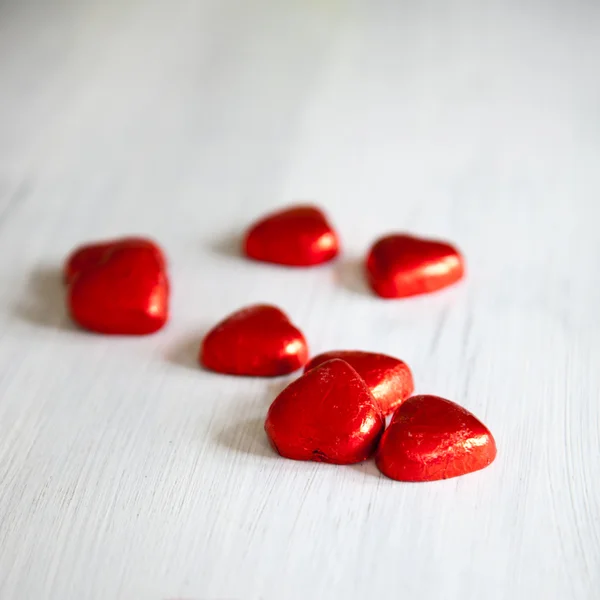 Valentines Day background with hearts. — Stock Photo, Image