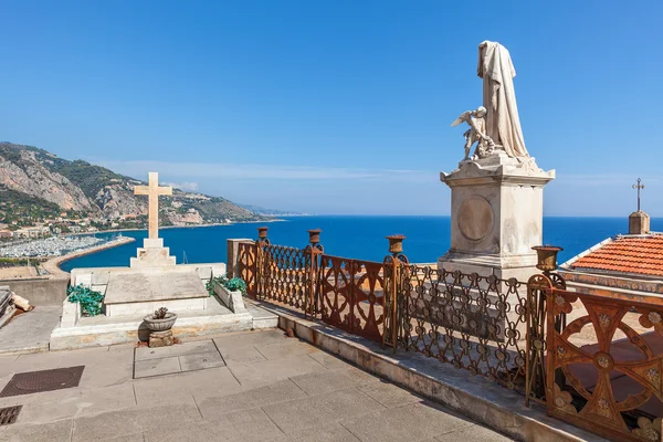 Antiguo cementerio en Menton, Francia . — Foto de Stock