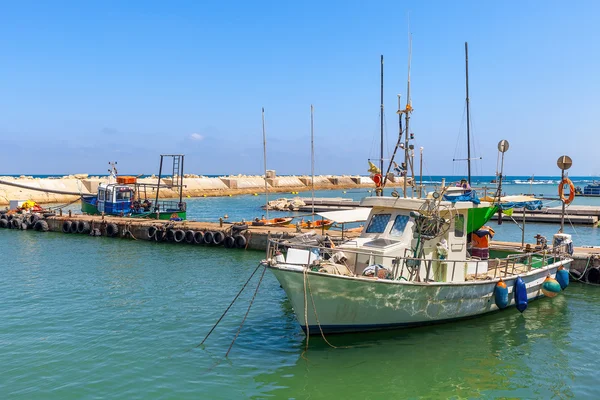 Rybářský člun v Jaffě. — Stock fotografie