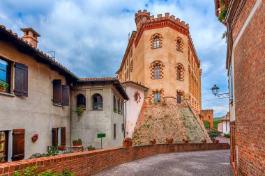 Town of Barolo, Italy. clipart