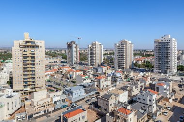 Kiryat gat skyline görünümü.