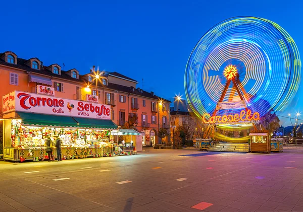 Reuzenrad bij avond. — Stockfoto