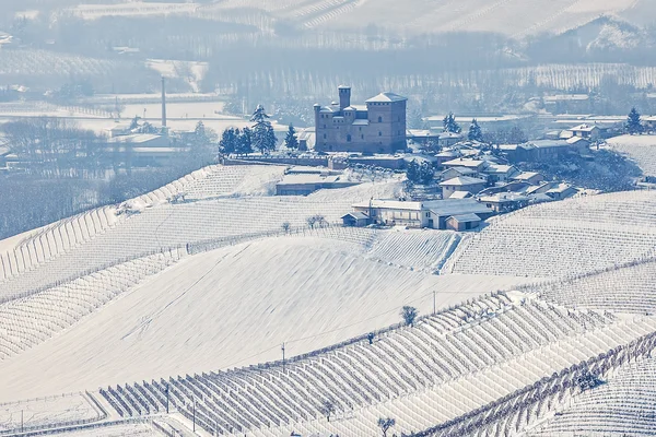 Winter hills of Langhe. — Stock Photo, Image