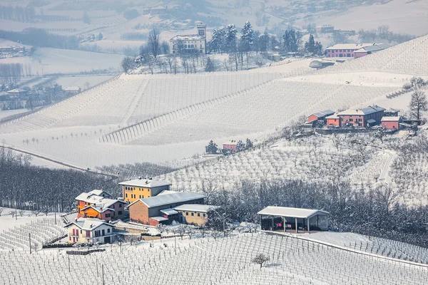 Vista del campo de invierno en Italia . — Foto de Stock