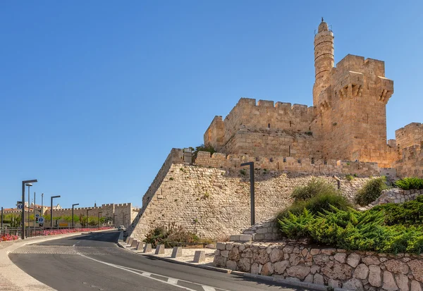 Torre de Davi em Jerusalém, Israel . — Fotografia de Stock