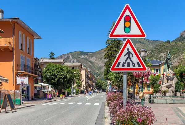 Street view of Tende, Francia . Immagini Stock Royalty Free