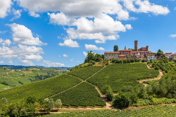 Small town on the hill. — Stock Photo, Image