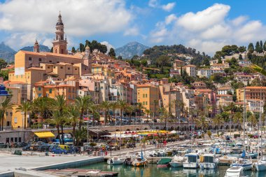Görünüm Menton, Fransa.