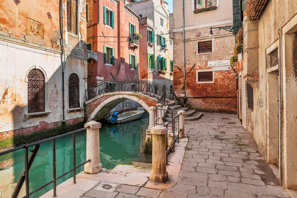 Typical venetian view. — Stock Photo, Image