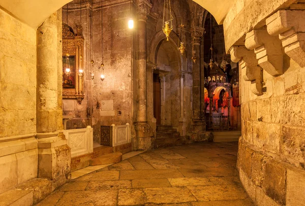 Stone corridor in the church. — Stock Photo, Image