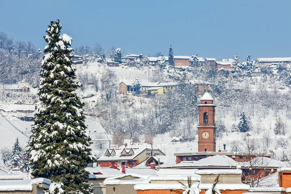 Vista rurale invernale in Italia . — Foto Stock